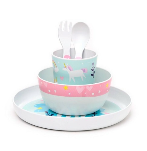 Kindergeschirr set einhorn - kindergeschirr,